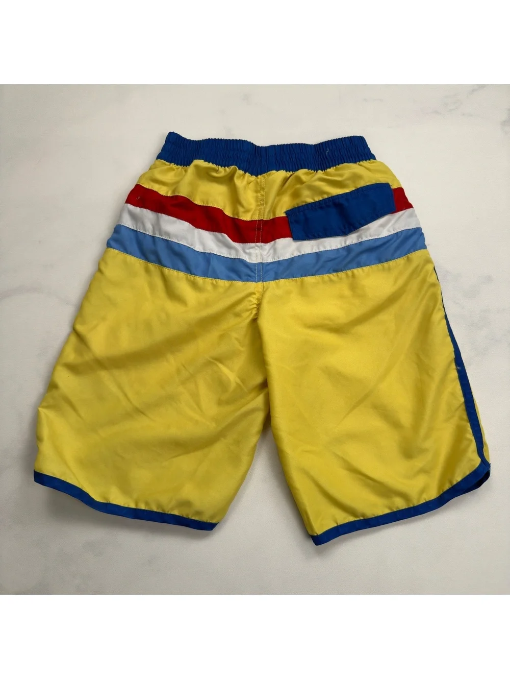 kidpik Boys Swim Trunks Colorblock Stripes Elastic Waist - Boys XL